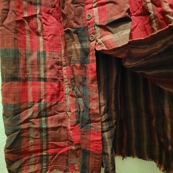 Mystree Long Plaid Skirt - Picture 5 of 8